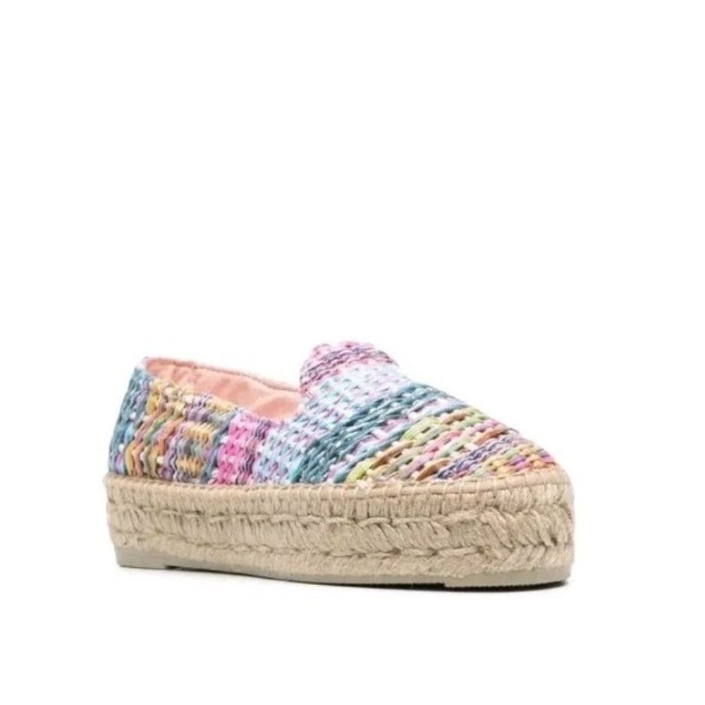 Manebi Raffia Jute Mix Double Sole Espadrilles 36 US 6 In Acapulco $170